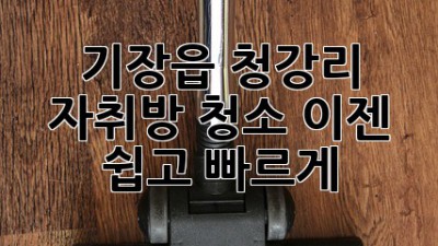 기장읍 청강리 자취방 청소, 이젠 쉽고 빠르게!